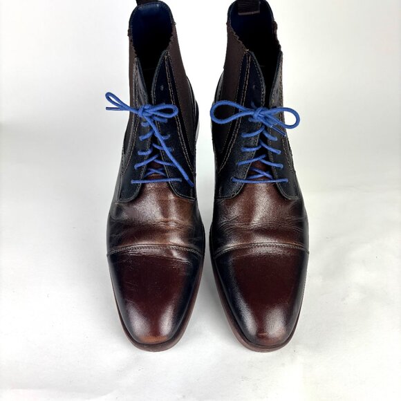 Stacy Adams Men’s Leather Dress Boots Size 10.5M Blue Laces main image 7